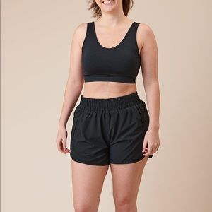High Rise Track Short Black — PARAGON